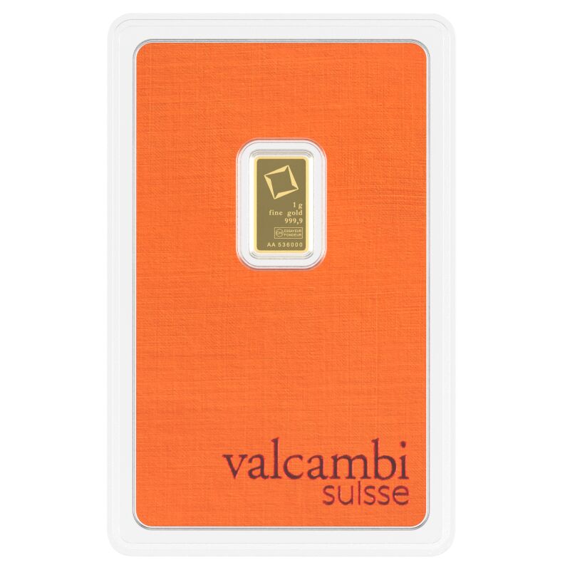 1G VALCAMBI Goudbaar - 999.9